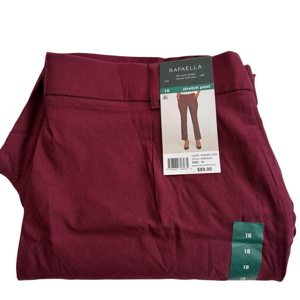 NWT Rafaella Fits Your Shape Moves with You Business Casual Career Pants Size 18 - Picture 13 of 13